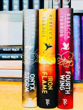 FOURTH WING Holiday Edition +IRON FLAME First Edition + ONYX STORM First Edition